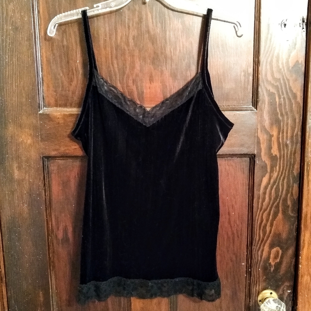 🖤 black velvet tank/cami 🖤